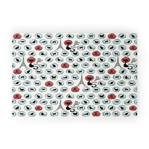 Belle13 Les Chats Noirs Welcome Mat