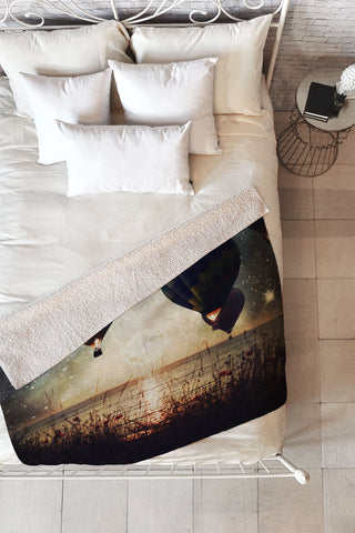 Belle13 Lighting The Night Fleece Throw Blanket