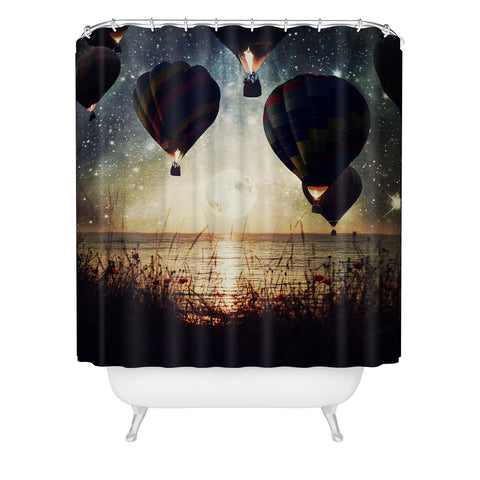 Belle13 Lighting The Night Shower Curtain