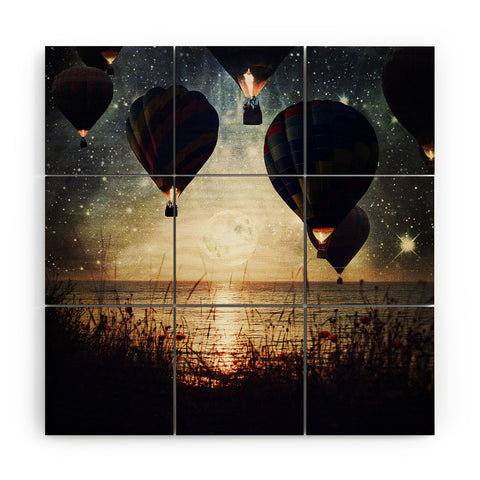 Belle13 Lighting The Night Wood Wall Mural