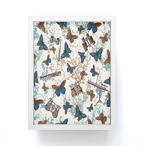 Belle13 Looking For Butterflies Framed Mini Art Print