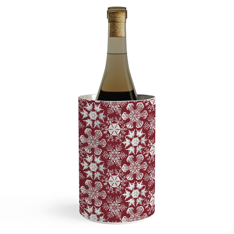 Belle13 Lots of Snowflakes on Red Wine Chiller