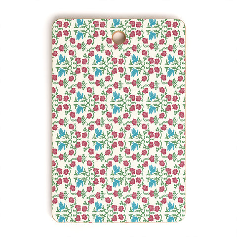 Belle13 Love and Peace floral bird pattern Cutting Board Rectangle