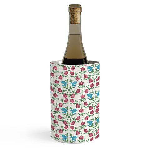 Belle13 Love and Peace floral bird pattern Wine Chiller