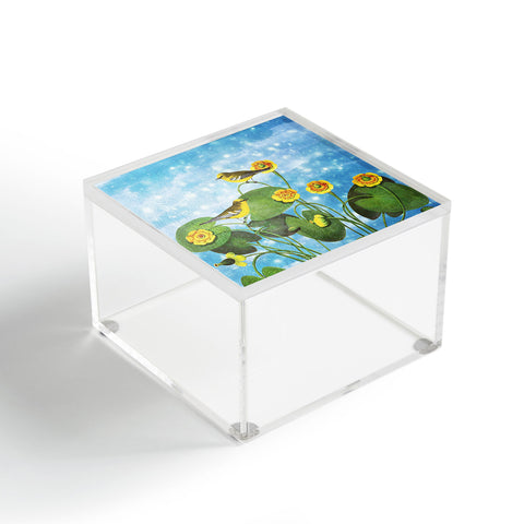 Belle13 Love Chirp on Water Lilies Acrylic Box