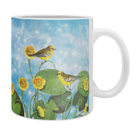 Belle13 Love Chirp on Water Lilies Coffee Mug