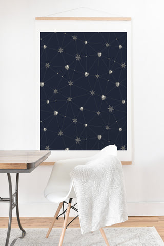 Belle13 Love Constellation Art Print And Hanger