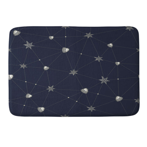 Belle13 Love Constellation Memory Foam Bath Mat