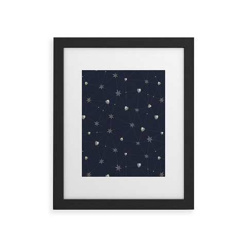 Belle13 Love Constellation Framed Art Print