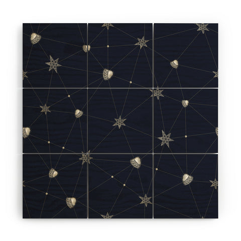 Belle13 Love Constellation Wood Wall Mural