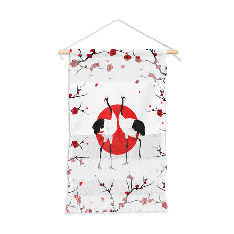 Belle13 Love Dance Of Japanese Cranes Wall Hanging Portrait