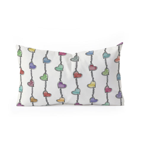 Belle13 Love Forever Oblong Throw Pillow