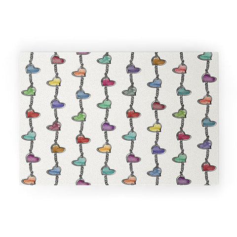 Belle13 Love Forever Welcome Mat