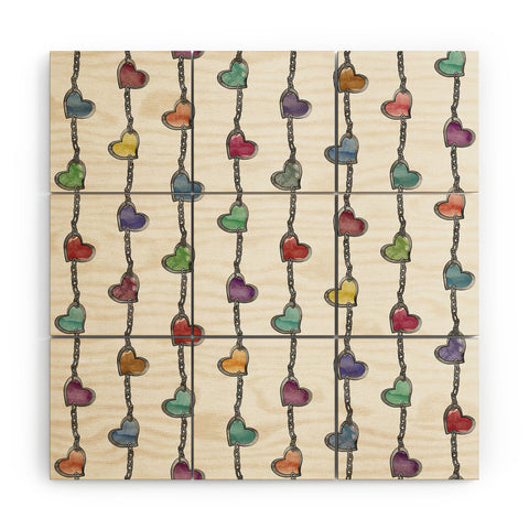 Belle13 Love Forever Wood Wall Mural