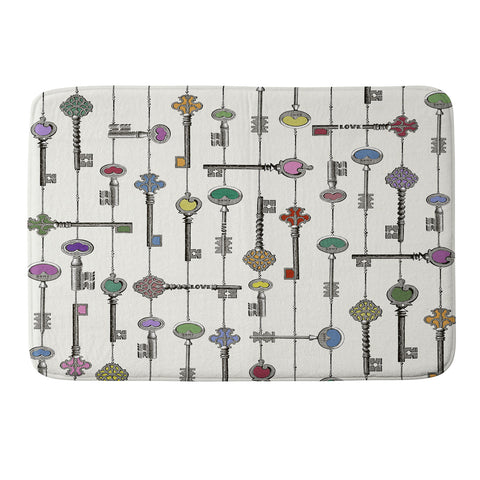 Belle13 Love Is The Key Memory Foam Bath Mat