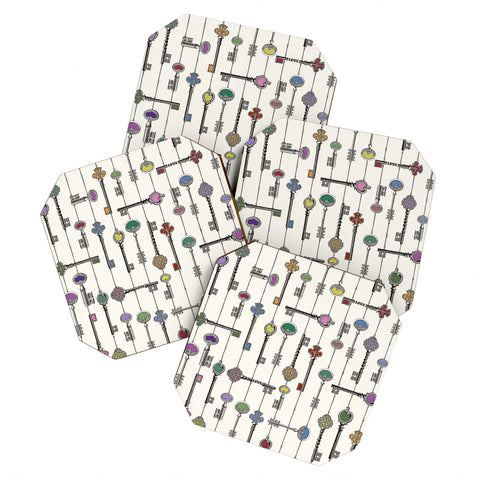 Belle13 Love Is The Key Coaster Set