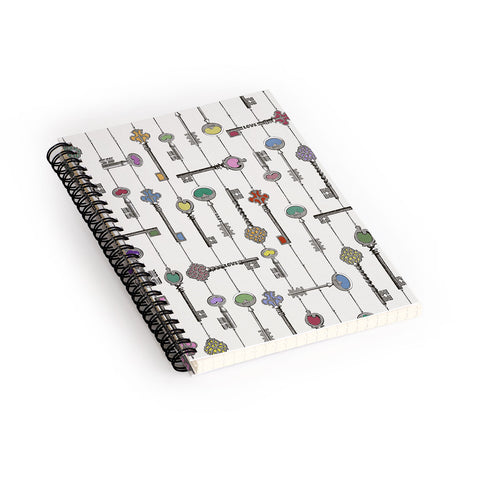 Belle13 Love Is The Key Spiral Notebook