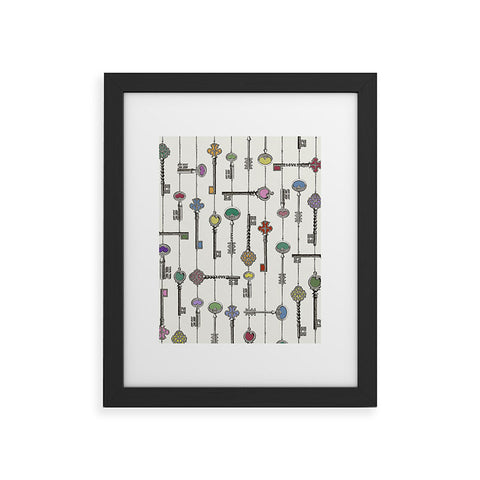 Belle13 Love Is The Key Framed Art Print