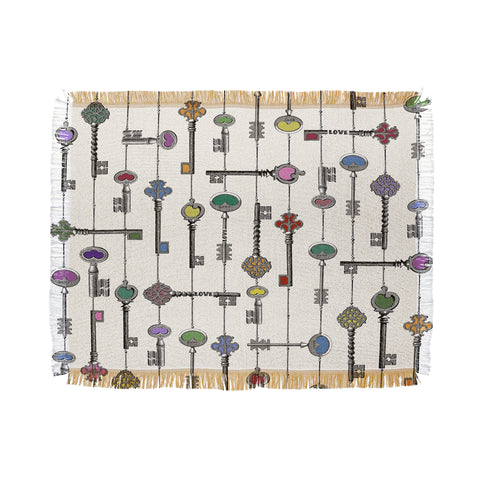 Belle13 Love Is The Key Throw Blanket