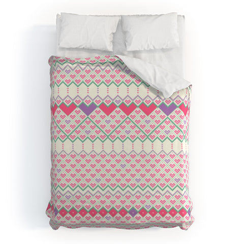 Belle13 Love Pattern Duvet Cover