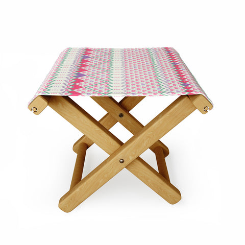 Belle13 Love Pattern Folding Stool