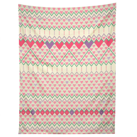Belle13 Love Pattern Tapestry
