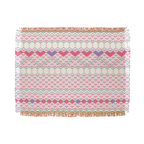 Belle13 Love Pattern Throw Blanket