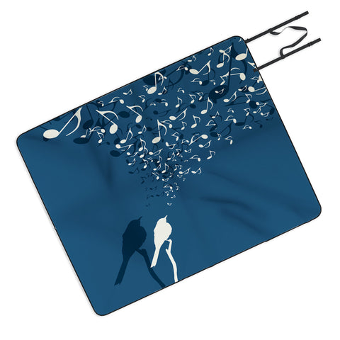 Belle13 Love Song Picnic Blanket