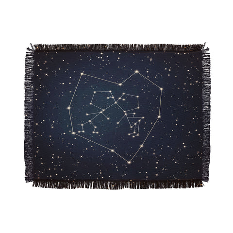 Belle13 Love Written in the Stars Throw Blanket