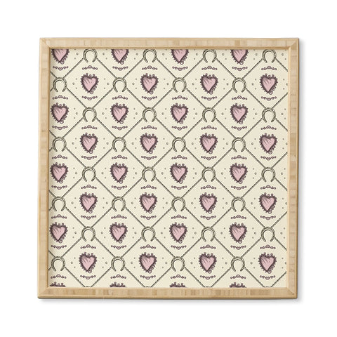 Belle13 Lucky Love Web 1 Framed Wall Art