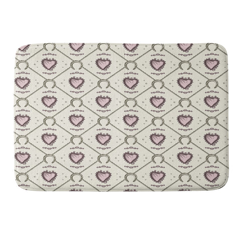 Belle13 Lucky Love Web 1 Memory Foam Bath Mat