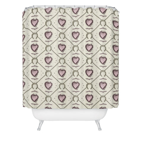 Belle13 Lucky Love Web 1 Shower Curtain