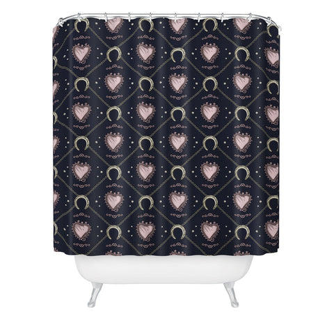 Belle13 Lucky Love Web 2 Shower Curtain