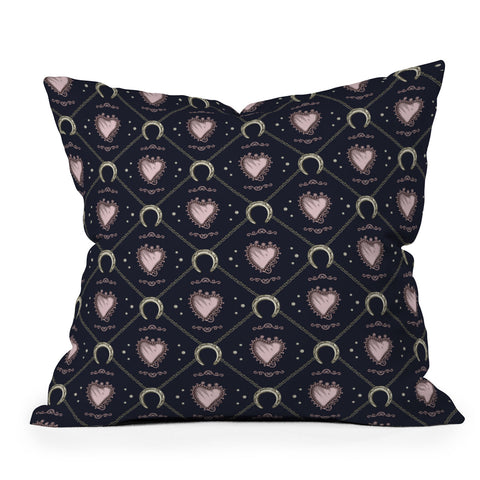 Belle13 Lucky Love Web 2 Throw Pillow