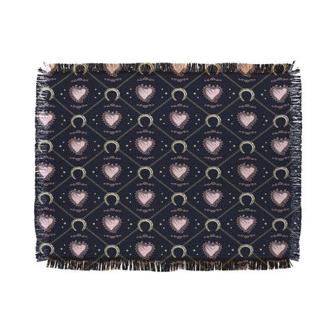 Belle13 Lucky Love Web 2 Throw Blanket