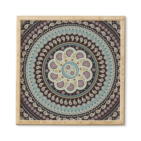 Belle13 Mandala Paisley Framed Wall Art