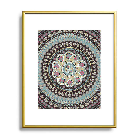 Belle13 Mandala Paisley Metal Framed Art Print