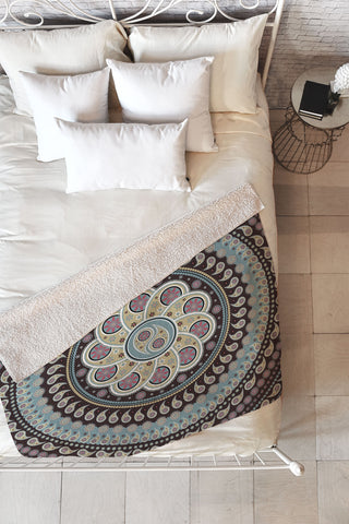 Belle13 Mandala Paisley Fleece Throw Blanket