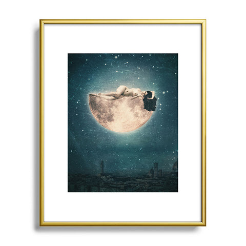 Belle13 Moon Dream Metal Framed Art Print