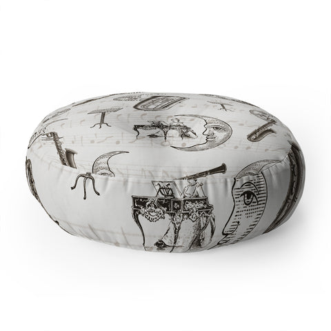 Belle13 Moon Serenade Floor Pillow Round