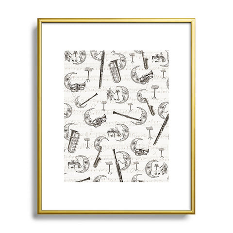 Belle13 Moon Serenade Metal Framed Art Print