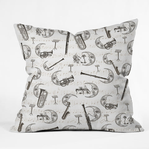 Belle13 Moon Serenade Outdoor Throw Pillow