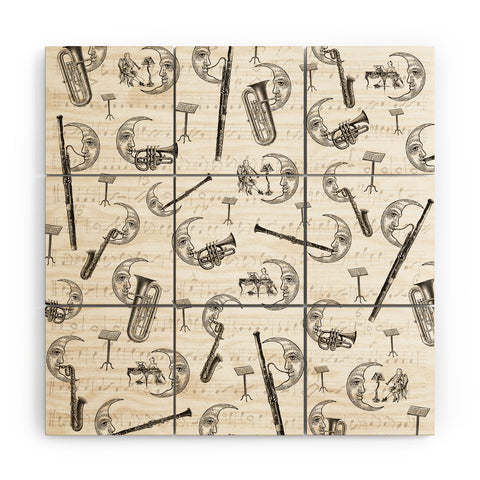 Belle13 Moon Serenade Wood Wall Mural