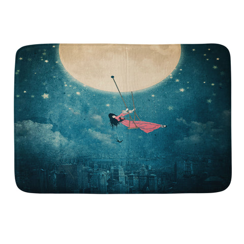 Belle13 Moon Swing Memory Foam Bath Mat