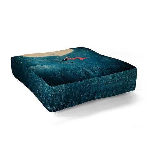 Belle13 Moon Swing Floor Pillow Square