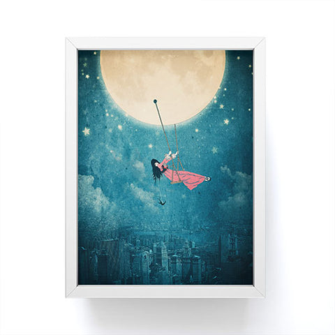Belle13 Moon Swing Framed Mini Art Print