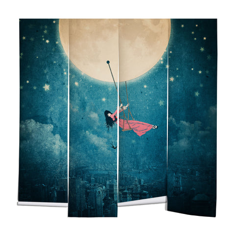 Belle13 Moon Swing Wall Mural