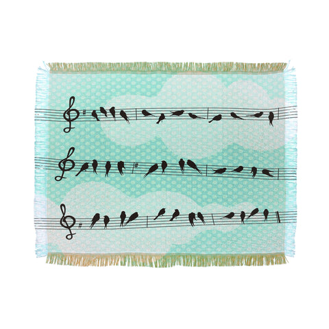 Belle13 Musical Nature Throw Blanket