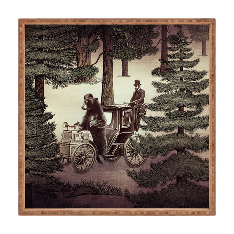 Belle13 My Grandpa Had A Bear Who Had A Squirrel Square Tray