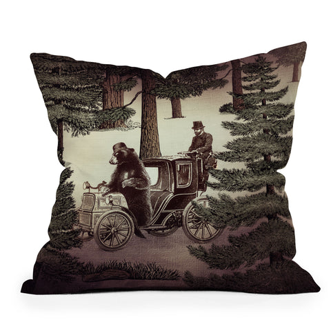 Belle13 My Grandpa Had A Bear Who Had A Squirrel Throw Pillow